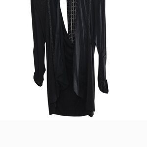 SALVAGE Open Front Glittery Cardigan. XS Runs Larger